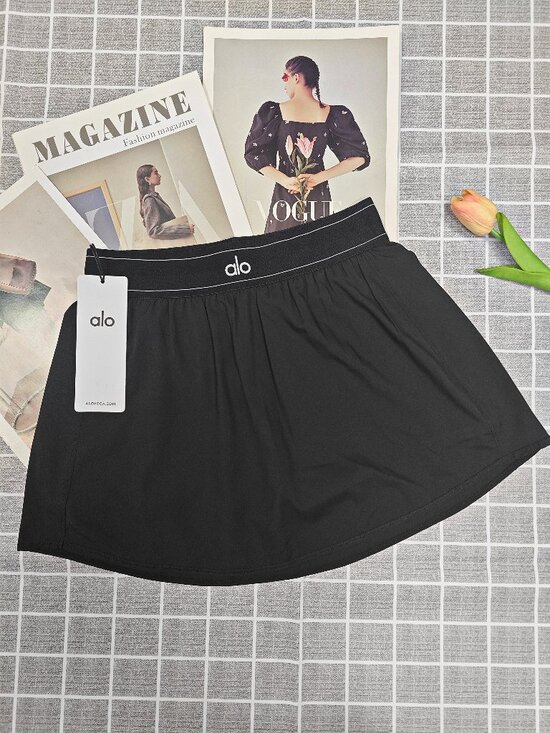 ALO Yoga Dresses & Skirts - 🥨ALO Yoga Match Point Tennis Skirt Black💕Brand new with tags